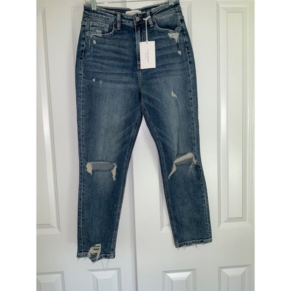 Flying Monkey NEW Distressed MOM Jeans, size 27 - Picture 2 of 8